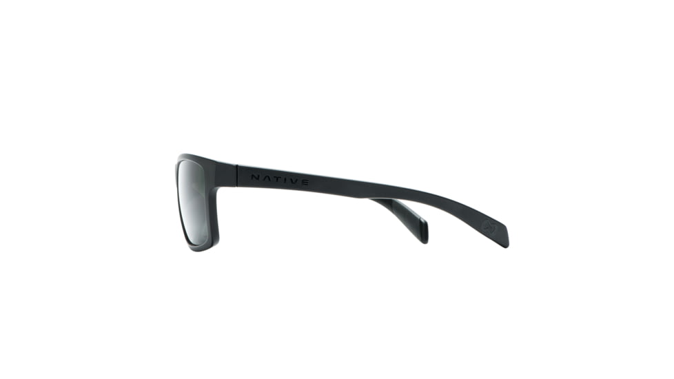 Native Eyewear Flatirons, Matte Black Frame, Gray Lens, 172 302 523