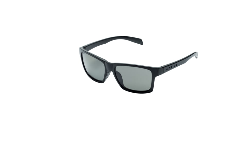 Native Eyewear Flatirons, Matte Black Frame, Gray Lens, 172 302 523