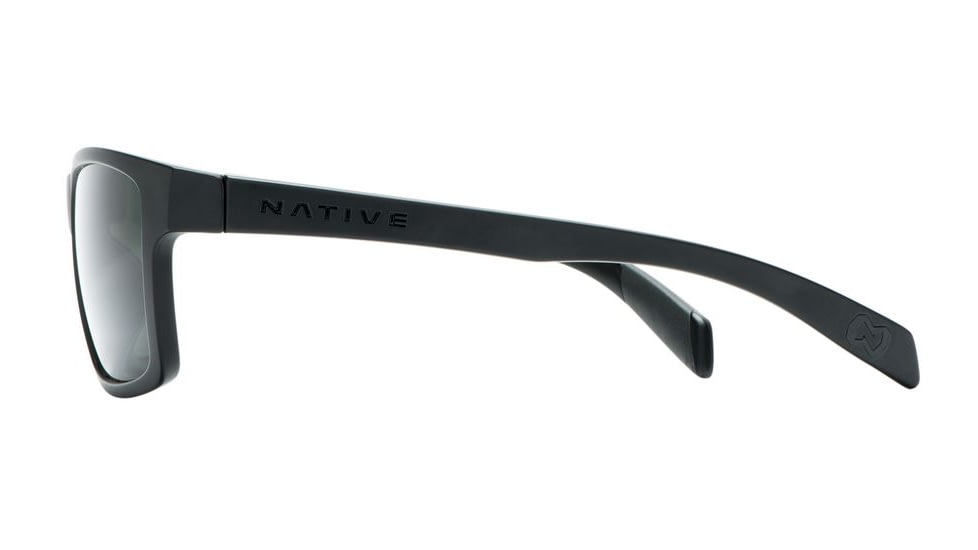 Native Eyewear Flatirons Sunglasses,Asphalt Frame,Gray Lens,Polarized,172 302 523