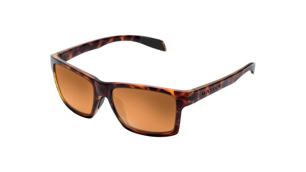 Native Eyewear Flatirons Sunglasses, Desert Tort Frame, Bronze Reflex Lens, Polarized, 172 312 527