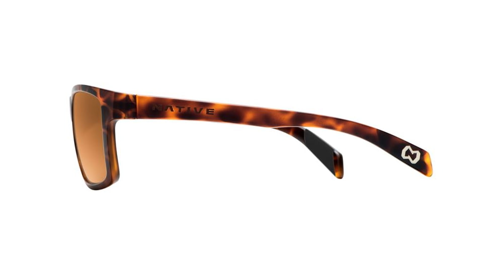 Native Eyewear Flatirons Sunglasses, Desert Tort Frame, Bronze Reflex Lens, Polarized, 172 312 527