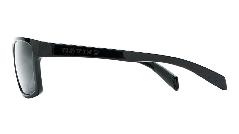 Native Eyewear Flatirons Sunglasses,Iron Frame,Gray Lens,Polarized,172 300 523