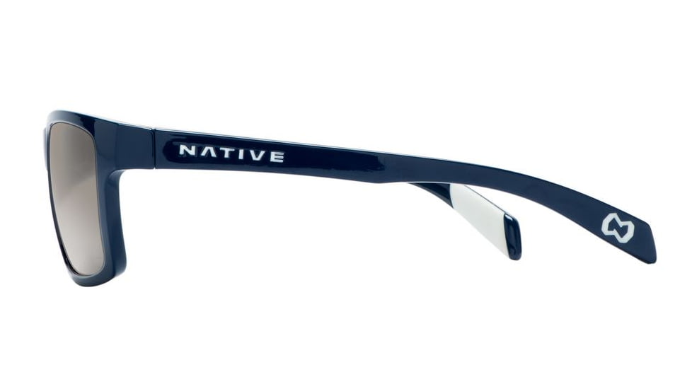 Native Eyewear Flatirons Sunglasses,Midnight Frame,Silver Reflex Lens,Polarized,172 386 528