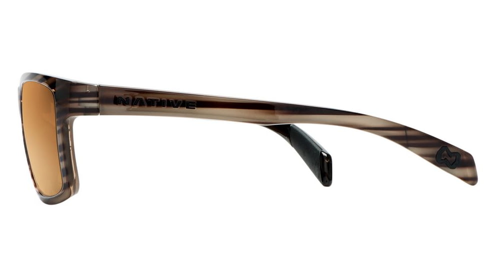 Native Eyewear Flatirons Sunglasses,Wood Frame,Brown Lens,Polarized,172 361 524