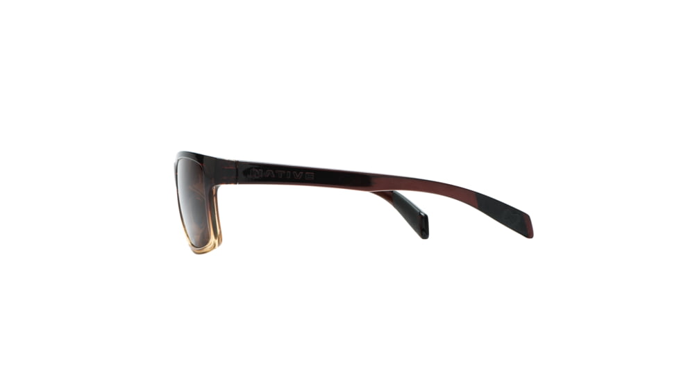 Native Eyewear Flatirons, Stout Fade Frame, Brown Lens, 172 383 524