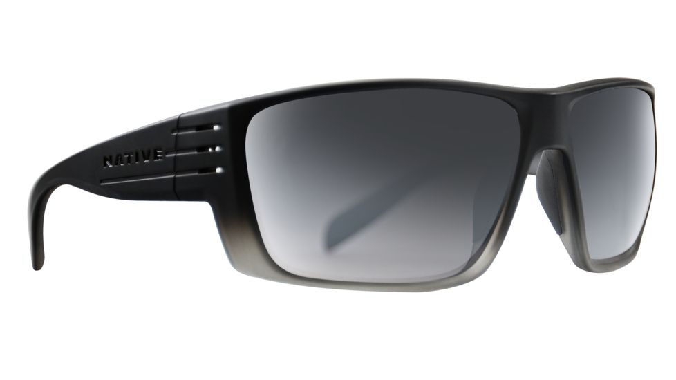 Native Eyewear Griz, Smoke Fade Frame, Silver Reflex Lens, 196 327 528