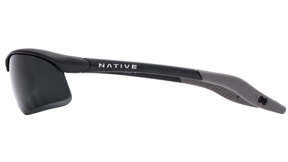 Native Eyewear Hardtop XP Sunglasses, Charcoal Frame, Gray Lens, Polarized, 120 348 502