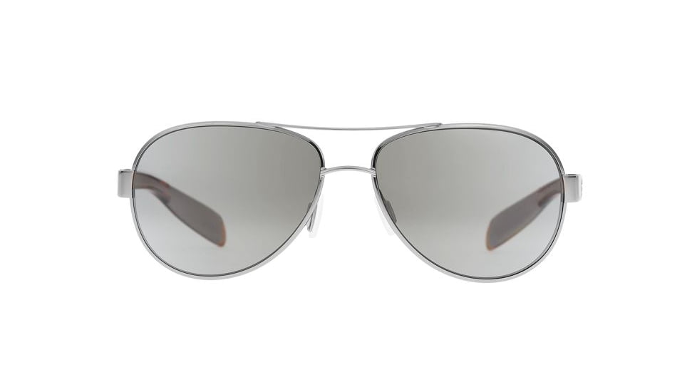 Native Eyewear Haskill Sunglasses, Chrome/Maple Tort/Light Grey Frame, Silver Reflex Lens, Polarized, 164 378 528