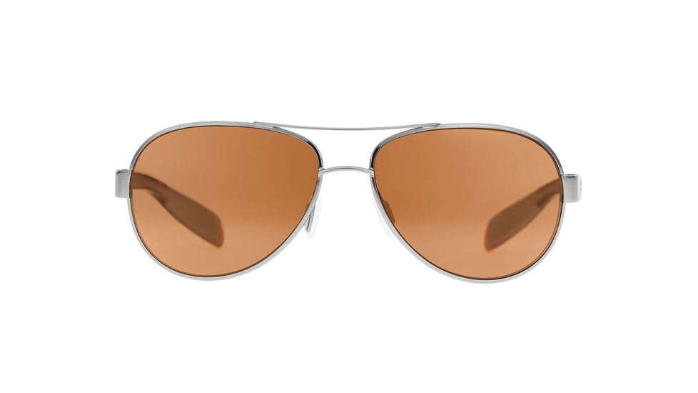 Native Eyewear Haskill Sunglasses, Chrome/Maple Tort/Light Grey Frame, Brown Lens, Polarized, 164 378 524