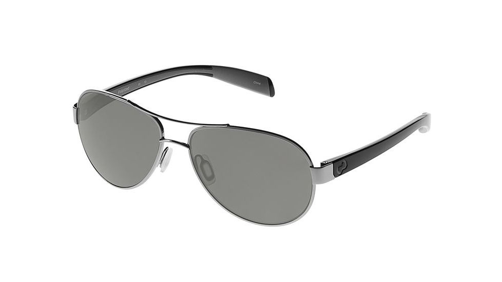 Native Eyewear Haskill Sunglasses, Chrome/Iron/Gray Frame, Gray Lens, Polarized, 164 377 523
