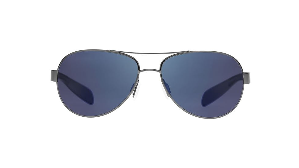 Native Eyewear Haskill Sunglasses, Gunmetal/White/Grey Frame, Blue Reflex Lens, Polarized, 164 380 526