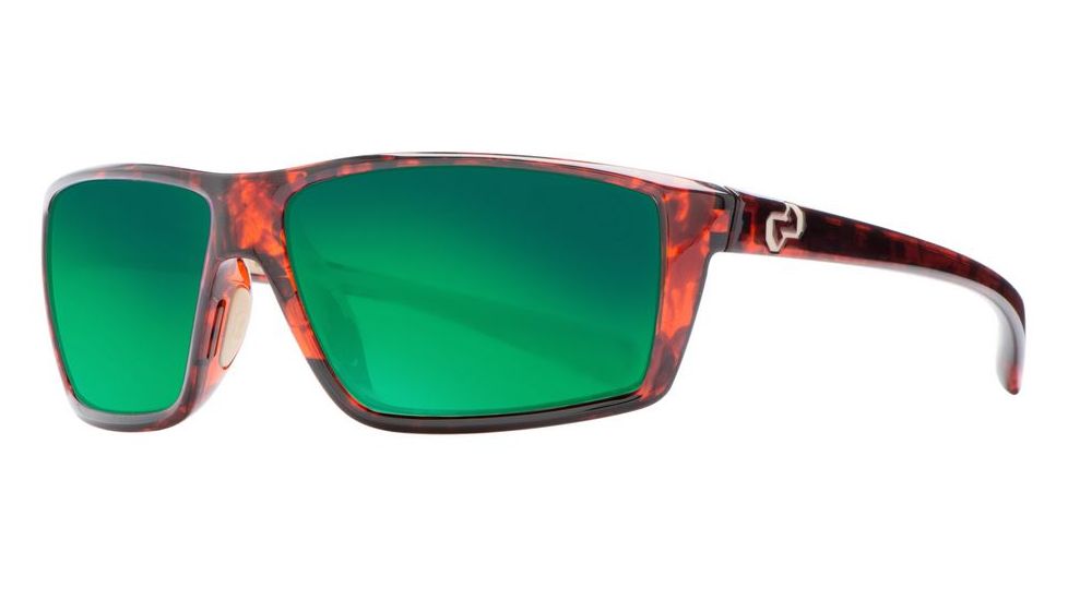 Native Eyewear Sidecar Sunglasses,Maple Tort Frame,Green Reflex Lens,Polarized,158 342 529