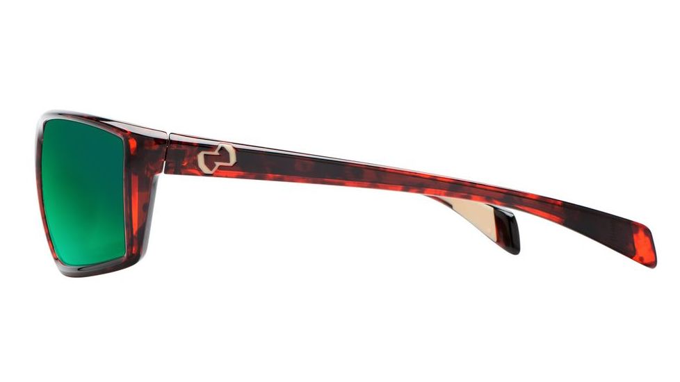 Native Eyewear Sidecar Sunglasses,Maple Tort Frame,Green Reflex Lens,Polarized,158 342 529