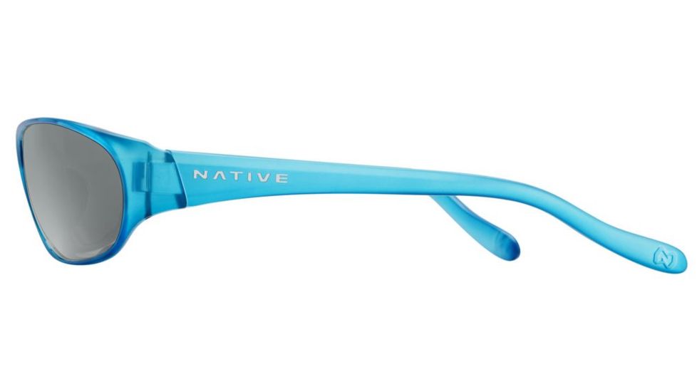Native Eyewear Throttle Sunglasses,Glacier Frost Frame,Gray Lens,Polarized,124 387 502