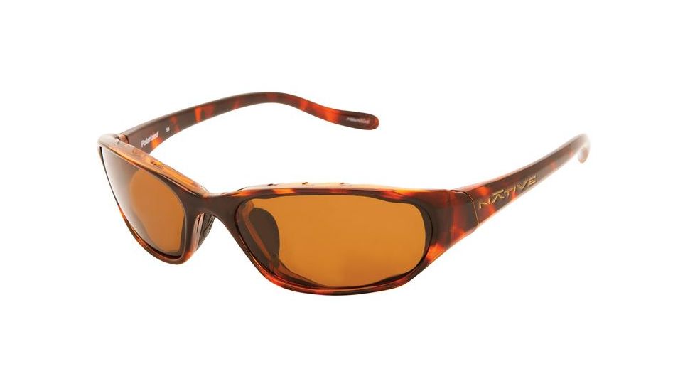 Native Eyewear Throttle Sunglasses, Maple Tort Frame, Brown Lens, Polarized, 124 342 515