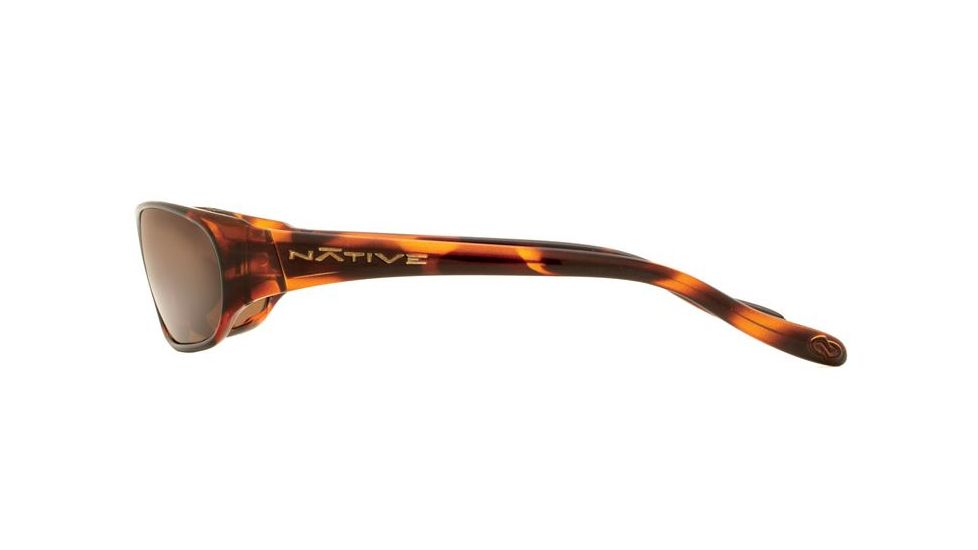 Native Eyewear Throttle Sunglasses, Maple Tort Frame, Brown Lens, Polarized, 124 342 515