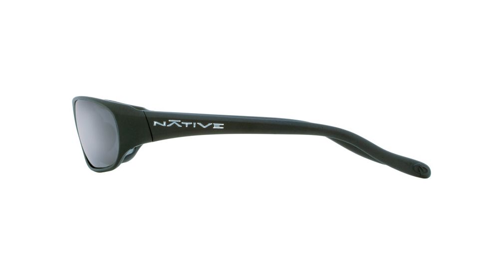 Native Eyewear Throttle Sunglasses,Asphalt Frame,Gray Lens,Polarized,124 302 502