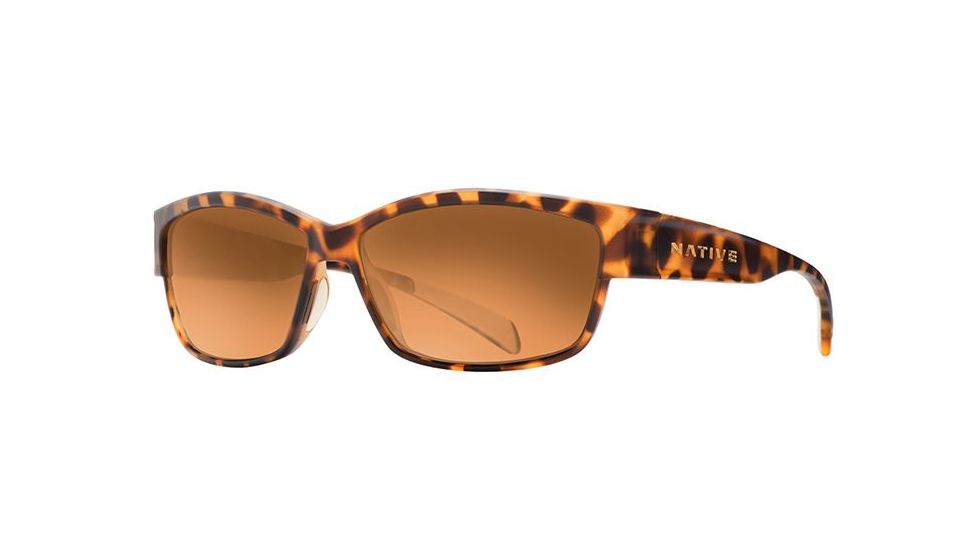 Native Eyewear Toolah Sunglasses, Desert Tort Frame, Bronze Reflex Lens, Polarized, 174 312 527