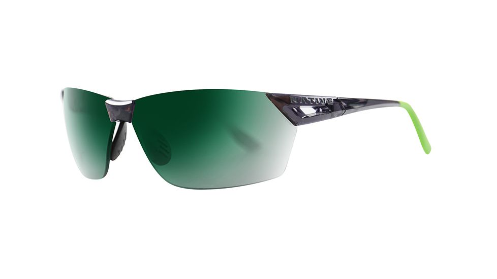 Native Eyewear Vigor AF, Dark Crystal / Green Frame, Green Reflex Lens, 194 929 529