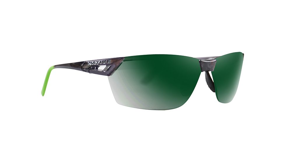 Native Eyewear Vigor AF, Dark Crystal / Green Frame, Green Reflex Lens, 194 929 529