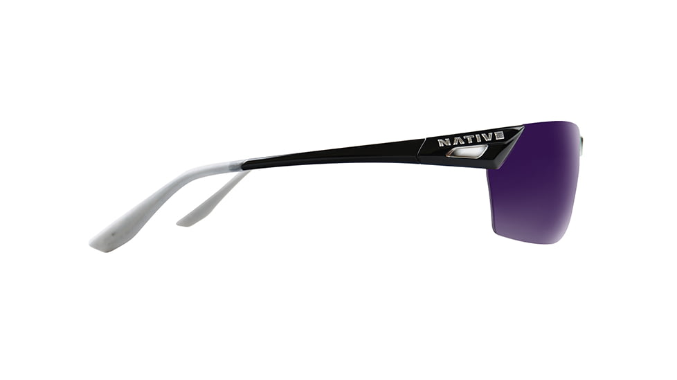 Native Eyewear Vigor AF, Gloss Black Frame, Violet Reflex Lens, 194 300 531