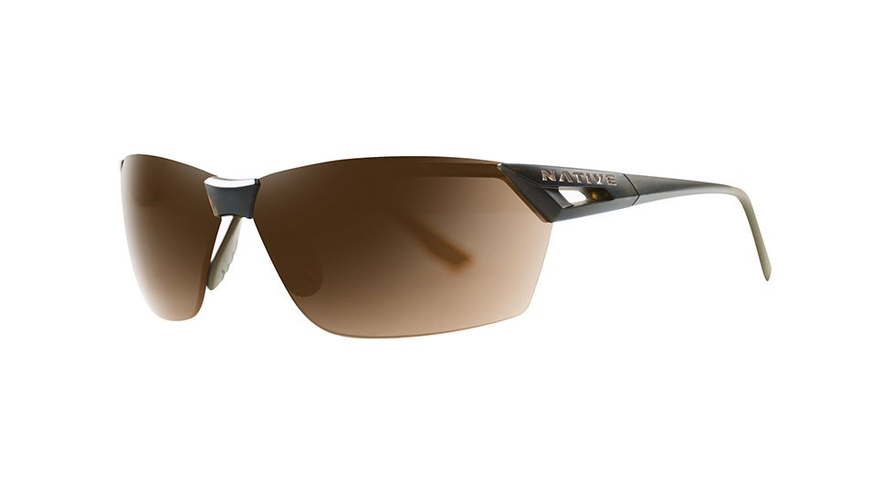 Native Eyewear Vigor AF, Matte Moss Frame, Brown Lens, 194 356 524