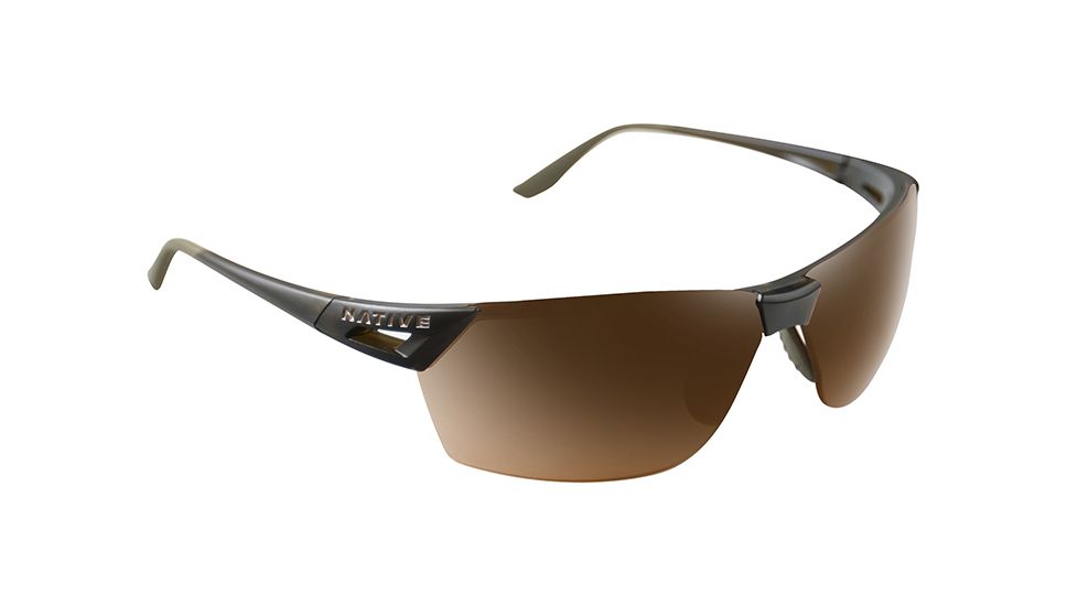 Native Eyewear Vigor AF, Matte Moss Frame, Brown Lens, 194 356 524