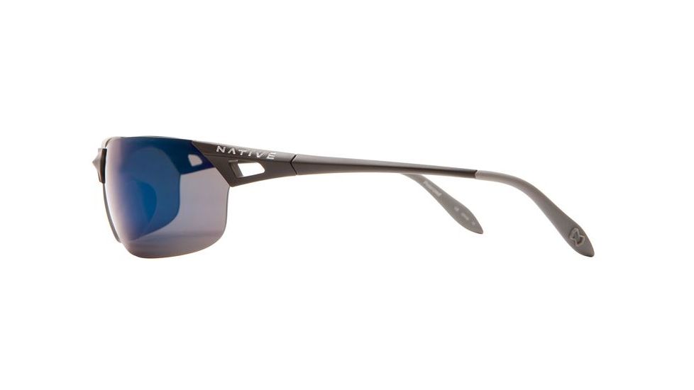 Native Eyewear Vigor Sunglasses, Asphalt Frame, Blue Reflex Gray Lens, Polarized, 139 302 519