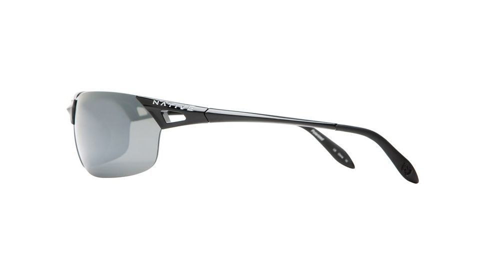 Native Eyewear Vigor Sunglasses, Iron Frame, Silver Reflex Gray Lens, Polarized, 139 300 521