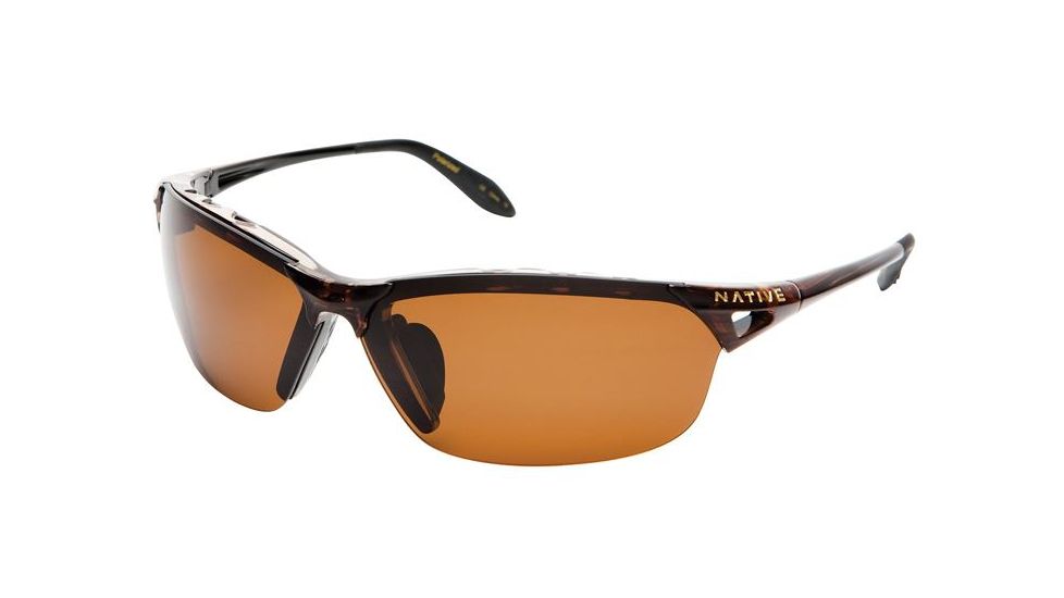 Native Eyewear Vigor Sunglasses, Wood Frame, Brown Lens, Polarized, 139 361 515