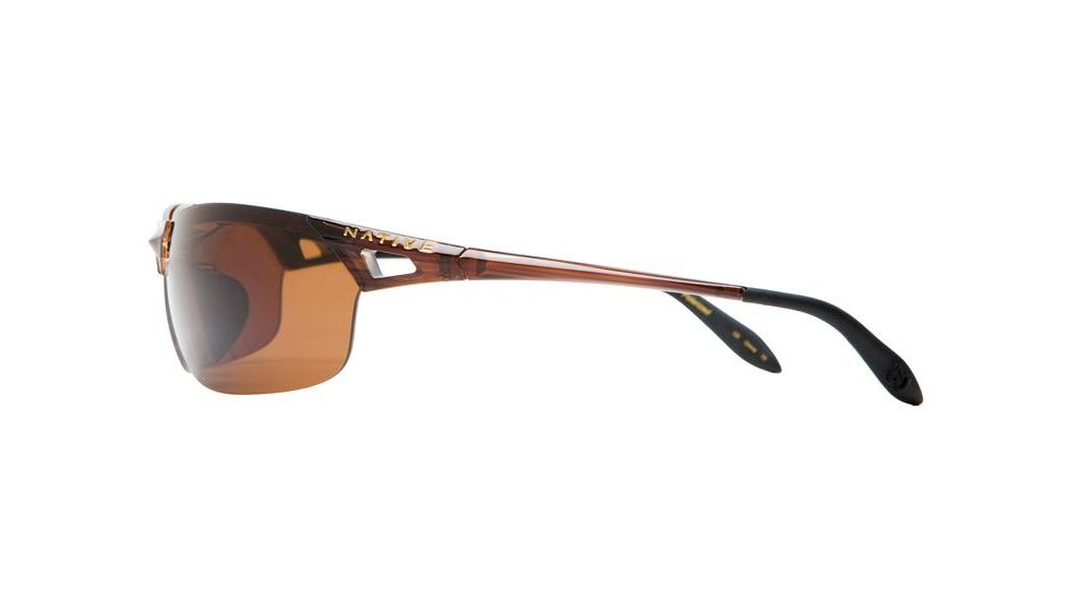 Native Eyewear Vigor Sunglasses, Wood Frame, Brown Lens, Polarized, 139 361 515