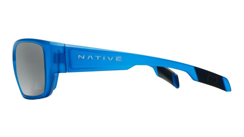 Native Eyewear Ward Sunglasses,Cobalt Frost Frame,Gray Lens,Polarized,173 395 523