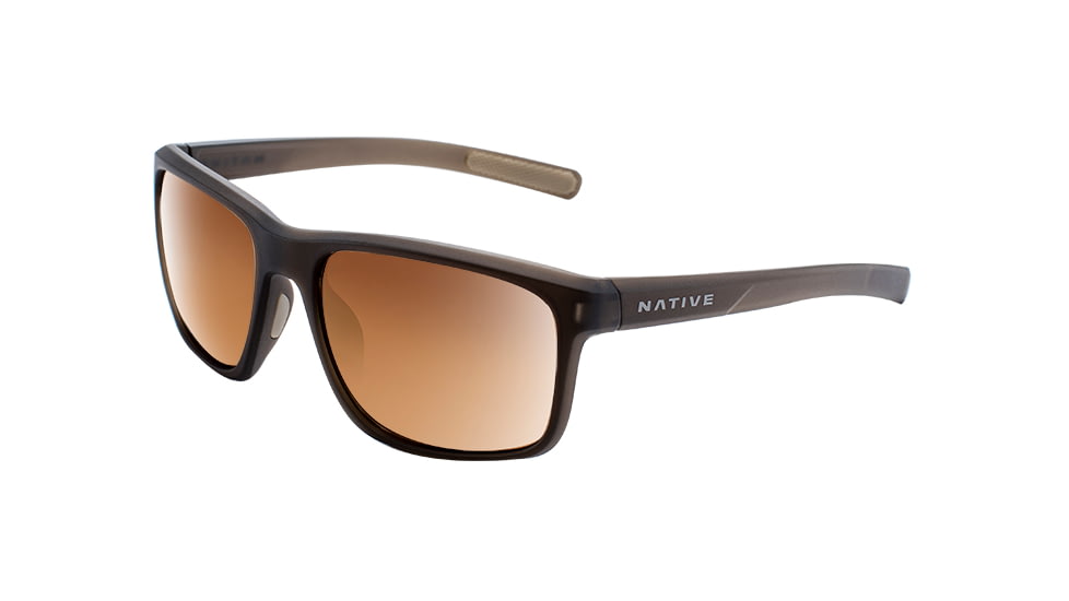 Native Eyewear Wells, Dark Crystal Brown Frame, Bronze Reflex Lens, 190 913 527