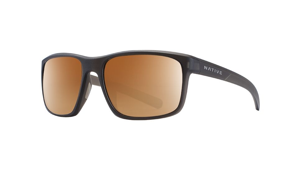 Native Eyewear Wells, Dark Crystal Brown Frame, Bronze Reflex Lens, 190 913 527