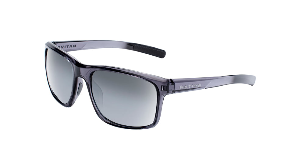 Native Eyewear Wells, Dark Crystal Gray Frame, Silver Reflex Lens, 190 929 528
