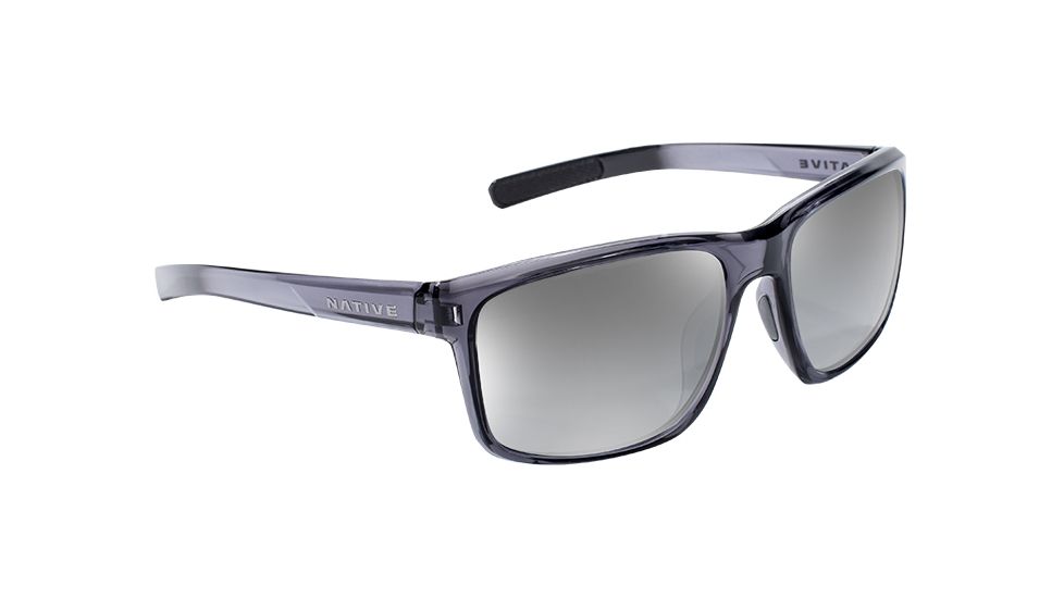 Native Eyewear Wells, Dark Crystal Gray Frame, Silver Reflex Lens, 190 929 528