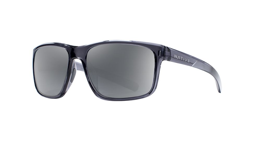 Native Eyewear Wells, Dark Crystal Gray Frame, Silver Reflex Lens, 190 929 528