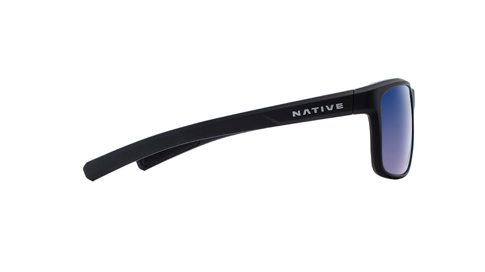 Native Eyewear Wells, Matte Black Crystal Frame, Blue Reflex Lens, 190 928 526