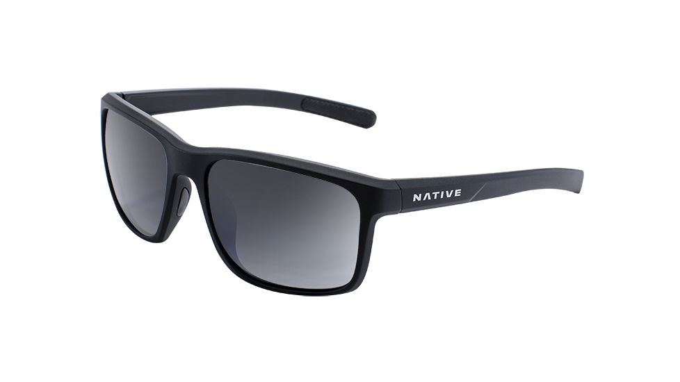 Native Eyewear Wells, Matte Black Crystal Frame, Gray Lens, 190 928 523