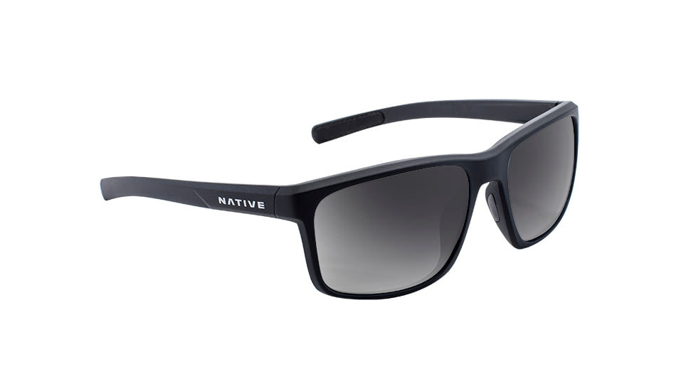 Native Eyewear Wells, Matte Black Crystal Frame, Gray Lens, 190 928 523