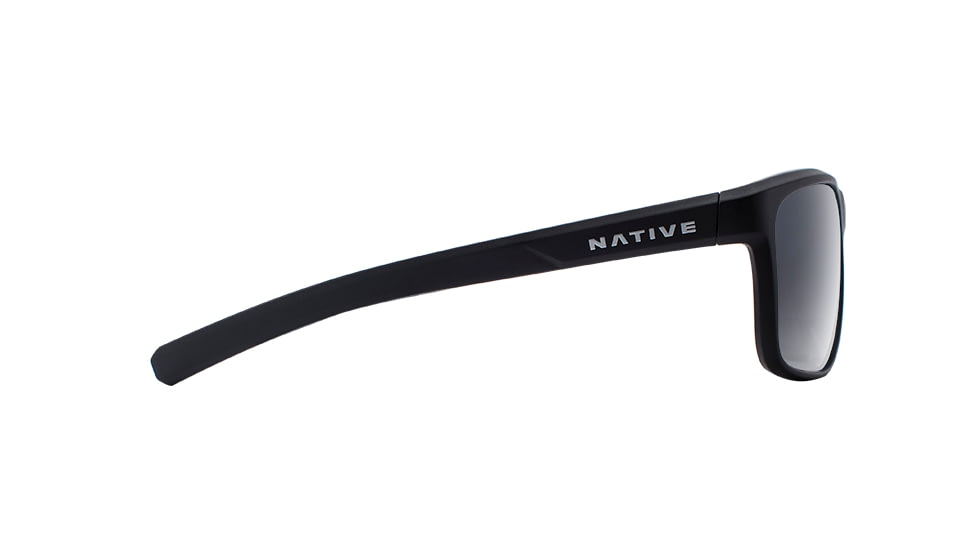 Native Eyewear Wells, Matte Black Crystal Frame, Gray Lens, 190 928 523