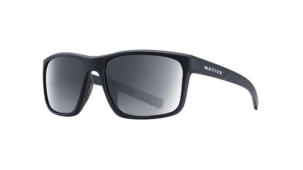 Native Eyewear Wells, Matte Black Crystal Frame, Gray Lens, 190 928 523