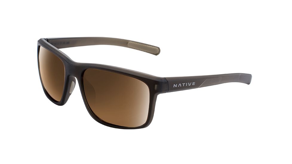 Native Eyewear Wells, Matte Brown Crystal Frame, Brown Lens, 190 913 524