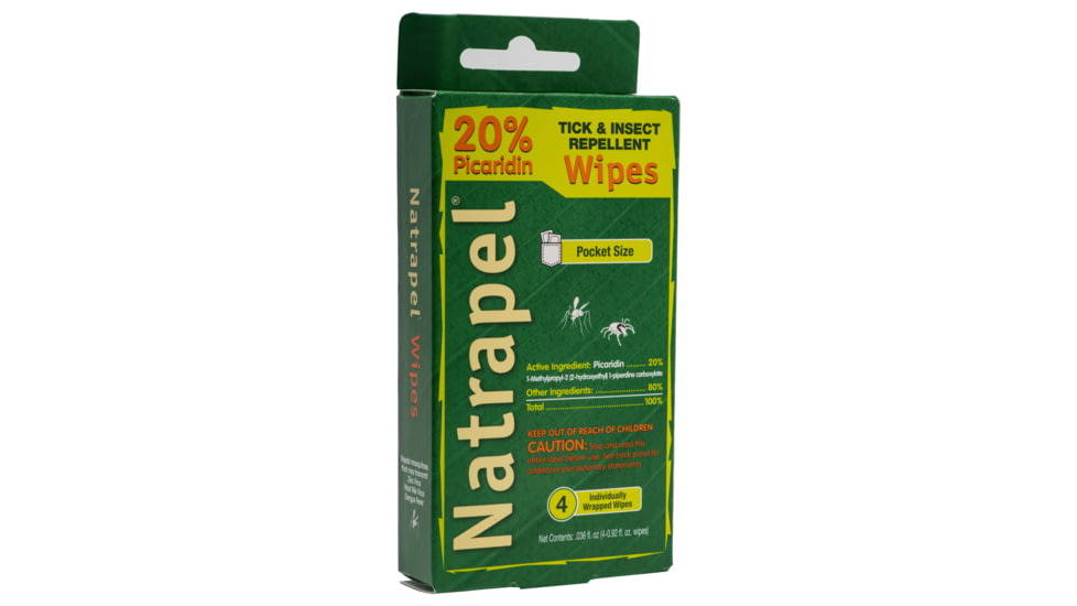 Natrapel Picaridin Wipes, Travel pack, 0006-6165