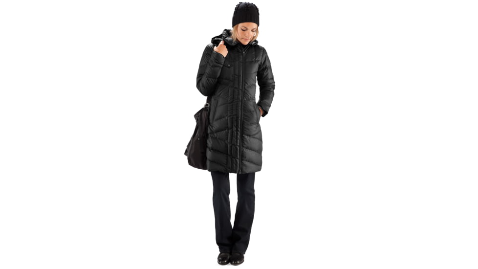 Nau 3/4 Length Cocoon Trench - Women's-Caviar Heather-X-Small