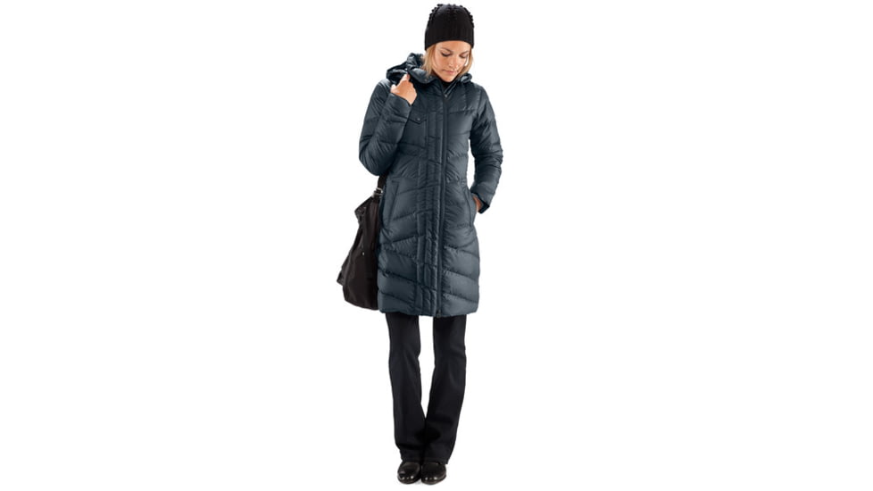 Nau 3/4 Length Cocoon Trench - Women's-Galaxy Heather-Small