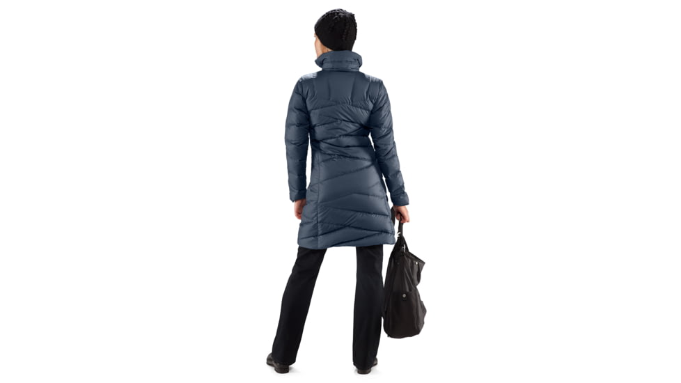 Nau 3/4 Length Cocoon Trench - Women's-Indigo-Small