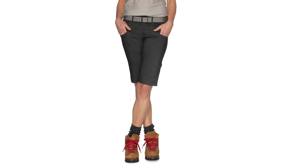 Nau Amble Short - Women's-Caviar Heather-2