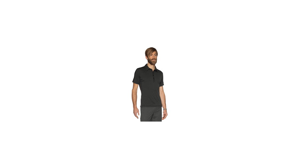 Nau Ayre Polo - Men's-Caviar Stripe-Small