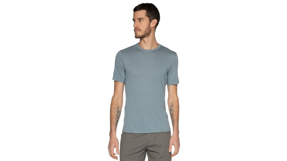 Nau Ayre T-shirt - Men's-Fossil Stripe-Small